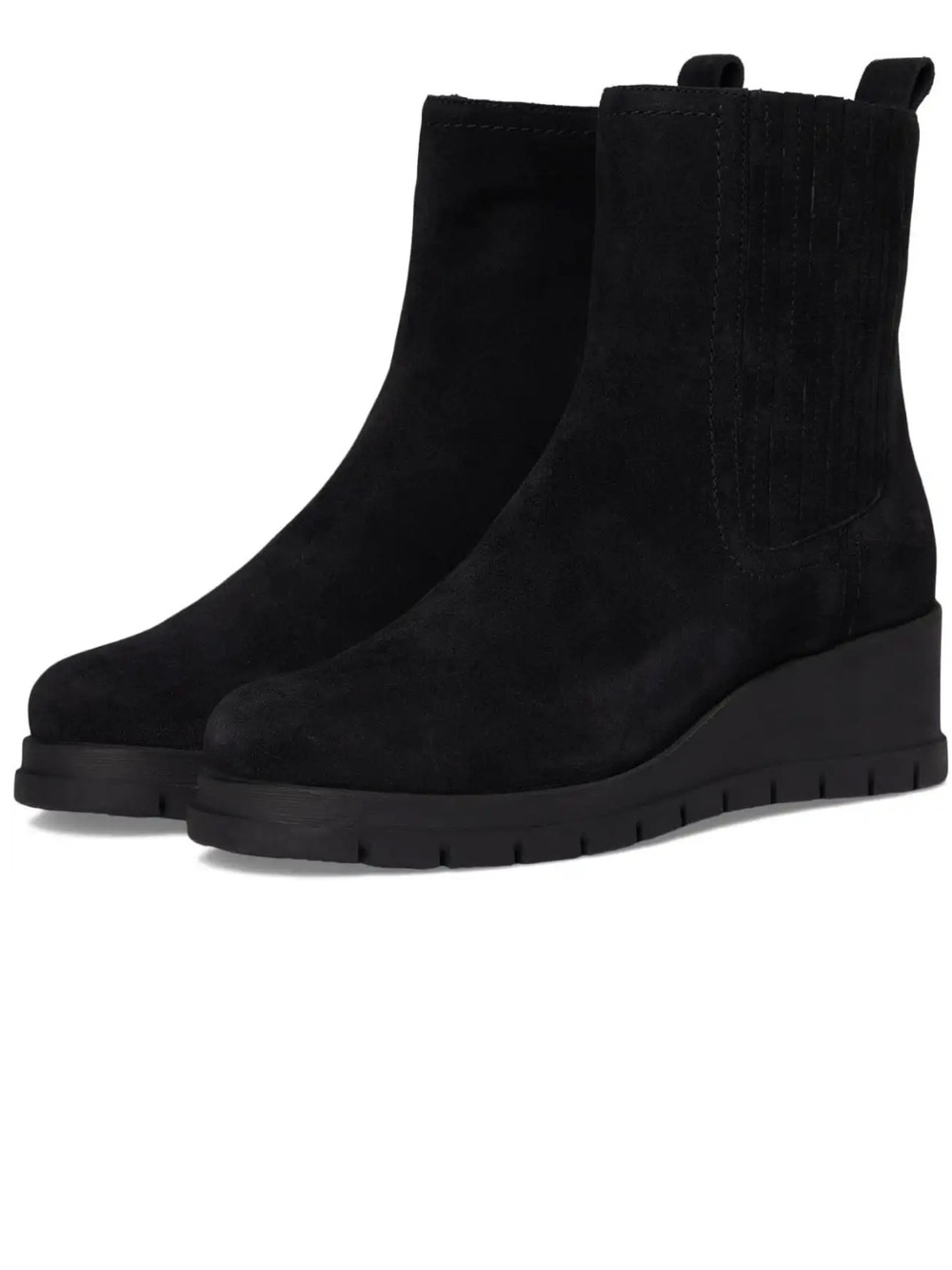 Lucky Brand Womens Size 8.5 Sondruh Wedge Chelsea Boots Suede Leather $169